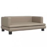 Cumpara ieftin Pat de caini, cappuccino, 80x45x30 cm, piele ecologica