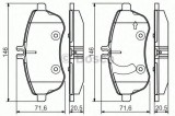 Set placute frana,frana disc MERCEDES E-CLASS (W212) (2009 - 2016) BOSCH 0 986 495 104