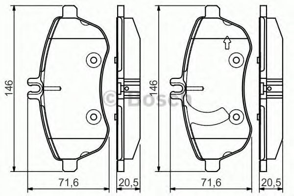 Set placute frana,frana disc MERCEDES E-CLASS Cupe (C207) (2009 - 2016) BOSCH 0 986 495 104