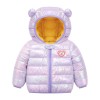Geaca lila sidefat pentru fetite - Ursulet (Marime Disponibila: 6-9 luni, Superbaby