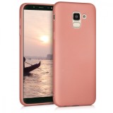 Husa pentru Samsung Galaxy J6, Silicon, Rose Gold, 46848.31, Roz, Carcasa, Kwmobile