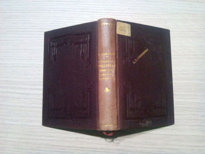 EXPUNEREA DOCTRINEI BISERICEI CRESTINE ORTODOXE - W. Guettee - 1887, 351 p.