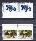 M1 TX6 5 - 1985 - Tractoare romanesti - perechi de doua timbre, Transporturi, Nestampilat