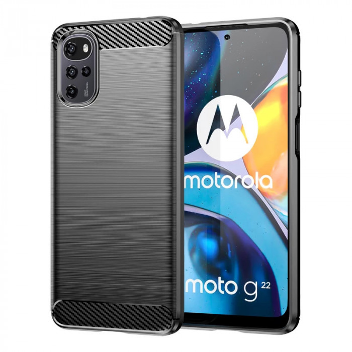 Husa silicon Motorola Moto G22 - Negru