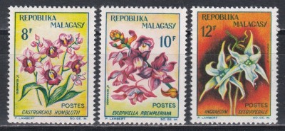 Madagascar 1963 - Orhidee, MNH foto