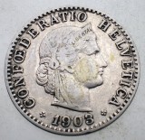 1.349 ELVETIA 20 RAPPEN 1903 B