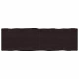 vidaXL Blat masă, 200x60x6 cm, gri, lemn stejar tratat contur organic