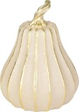 Decoratiune dovleac MagicHome Nature din polyresin, auriu-bej, 12,2x16,2 cm