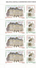 ROMANIA 2005 LP 1700 FUNDATIA CAROL I BLOC DE 4 SERII MNH foto