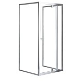 Cumpara ieftin Cabină de duș asimetrică Flexi, montată pe perete, 80x90 cm, fără cădiță de duș