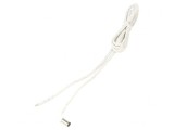Cablu Alb 2x0,5mm2 cu Mufă &Icirc;n Unghi DC 5,5/2,1 1,5m, WEST POL