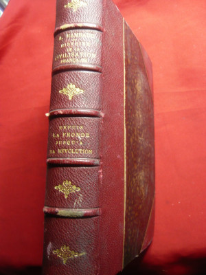 Alfred Rambaud -Histoire Civilisation Francaise-vol.II 1888 Ed.Armand Colin,656p foto