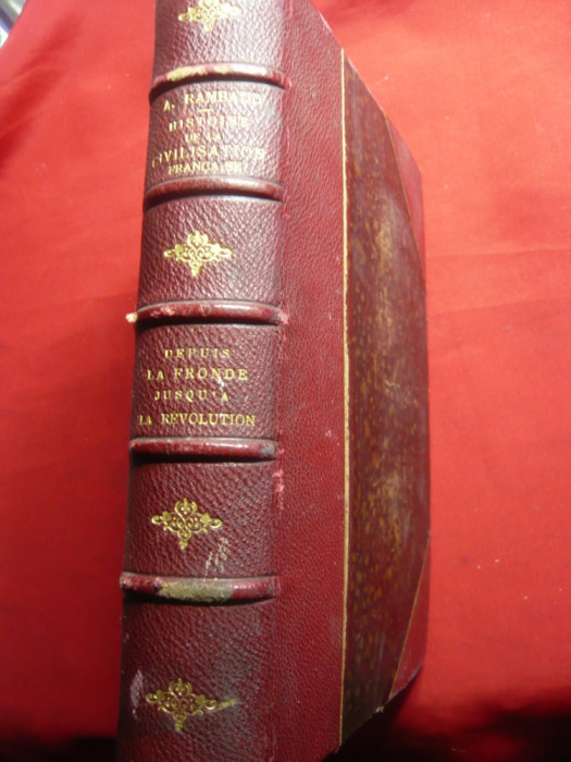 Alfred Rambaud -Histoire Civilisation Francaise-vol.II 1888 Ed.Armand Colin,656p