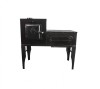 Soba Cizma L Lemne Spor Plita Cuptor Ler Masina Gatit Neagra Bucatarie 7kW Evacuare STANGA + LIVRARE GRATUITA