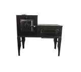 Soba Cizma L Lemne Spor Plita Cuptor Ler Masina Gatit Neagra Bucatarie 7kW Evacuare STANGA + LIVRARE GRATUITA