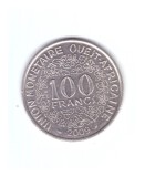 Moneda Africa de Vest 100 francs/franci 2009, stare buna, curata