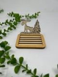 Suport pentru sapun din lemn de plop - Design Eco-Friendly