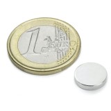 Magnet neodim disc &Oslash;10&amp;#215;2 mm, putere 1,3 kg, N42