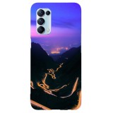 Husa compatibila cu Oppo A54 5G model Transfagarasan into the night, Silicon, TPU, Viceversa, Transparent, Carcasa
