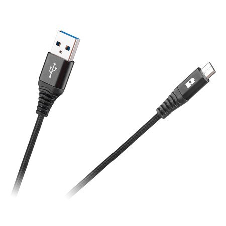 Cablu USB A-micro t-t 1m Rebel negru