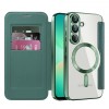 Husa MagSafe pentru Samsung Galaxy A26 A266, Techsuit, SmartMag Book, Verde