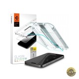 Folie de protectie Ecran Spigen EZ FIT pentru Apple iPhone 15 Pro Max Sticla Securizata Full Glue 2.5D AGL06878