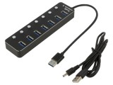 Hub USB 3.1 cu 7 Porturi și &Icirc;ntrerupător