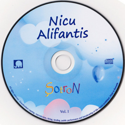 CD Nicu Alifantis - Șotron Vol. I, original, fără coperți foto