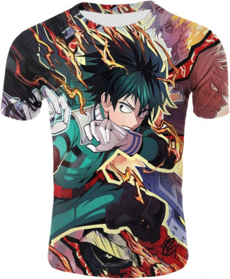 Tricou pentru Cosplay My Hero MHA - Tricouri cu g&amp;acirc;t cu sublimare cu imprimare 3D foto