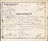 A1443 Adeverință de absolvire 4 clase primare, 1938, Școala primară arhiepiscopală Sf&acirc;ntul Iosif, București