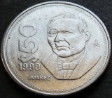 Cumpara ieftin Moneda exotica 50 PESOS - MEXIC, anul 1990 * cod 4076 = A.UNC, America Centrala si de Sud