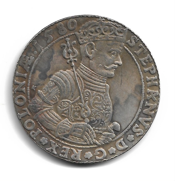 TRANSILVANIA - Principe Stephan B&aacute;thory - THALER 1580 - Replica Muzeu