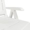 Sezlong, alb, plastic - 6