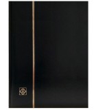 Clasor timbre cu 8 file negre, 16 pagini, seria Basic, coperta neagra