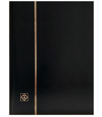 Clasor timbre cu 8 file negre, 16 pagini, seria Basic, coperta neagra foto