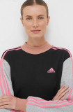 Adidas bluza femei, culoarea negru, modelator