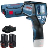 Bosch GIS 1000 C + 1600A019R8 - Termodetector 5 m + Set 2 acumulatori si incarcator Li-Ion 12 V 2 Ah
