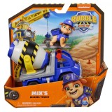 Set vehicul de constructie si figurina, Rubble &amp; Crew, Mix si Mixing Truck, 20141510