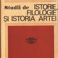 HST C816 Studii de istorie filologie și istoria artei 1972 semnată Valeriu Nițu