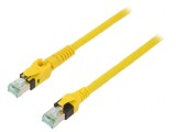 Patch cord S/FTP Cat6a PUR galben 5m