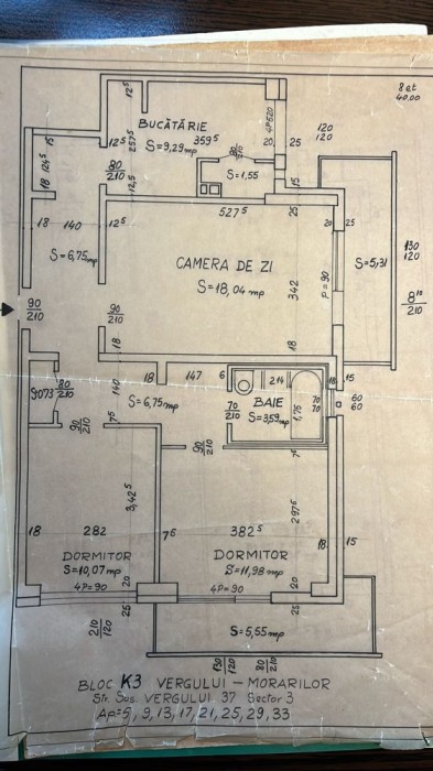 Apartament 3 camere decomandat, 2 balcoane, l&acirc;ngă Parc Morarilor &ndash; zonă liniștită