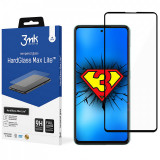 Folie Protectie Ecran 3MK HardGlass Max Lite pentru Samsung Galaxy A52 5G, Sticla securizata, Full Face, Full Glue, Neagra