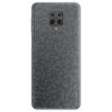 Cumpara ieftin Set Folii Skin Acoperire 360 Compatibile cu Xiaomi Redmi Note 9S (Set 2) - ApcGsm Wraps HoneyComb Gray, Argintiu, Oem