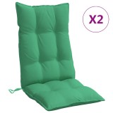 Cumpara ieftin Perne scaun cu spatar inalt, 2 buc, verde, tesatura Oxford