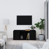 Cumpara ieftin Comodă TV, negru, 100x35x40 cm, lemn prelucrat