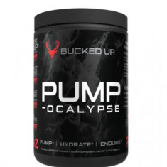 Pre-workout cu aroma de zmeura albastra Pump-Ocalypse Blood Raz, 388.95g, Bucked Up®