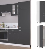 Cumpara ieftin Dulap pentru frigider &ldquo;Lyon&rdquo;, gri, 60 x 57 x 207 cm, PAL
