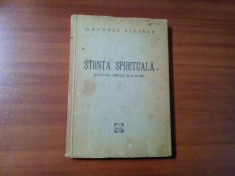 STIINTA SPIRITUALA - Evolutia Omului si a Lumii - Rudolf Steiner - 1948, 327 p. foto