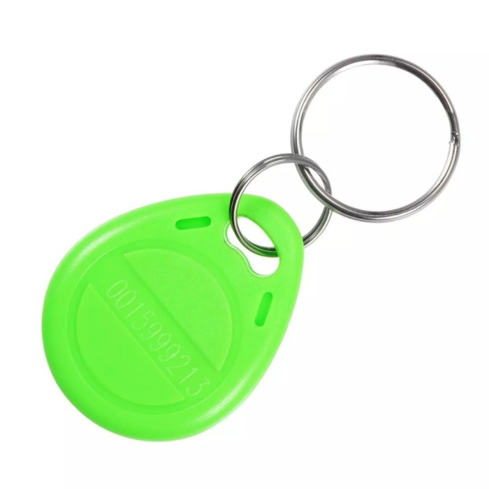Tag de proximitate RFID cu cip 125KHz read only - Verde deschis