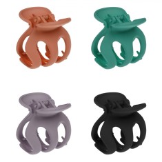 Clame de păr mate, Set 4 buc, Multicolore, 5 cm, CMCLASS